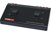 Dynalink 2 Way Stereo Speaker Switch Box Selector on a Single Amplifier Black