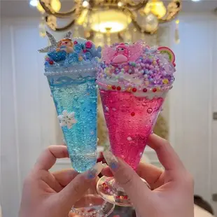 兒童手工制作DIY奶油膠冰淇淋杯材料包 仿真甜品超輕黏土益智玩具