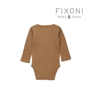 【Brands4Kids】寓意-長袖包屁衣-咖_Fixoni系列(5種尺寸可選)
