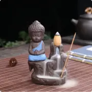 Creative Incense Burner Smoke Waterfall the Little Monk Small Buddha Incense B