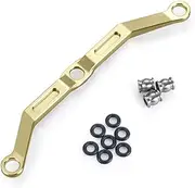 KANGYEBAIHUODIAN Metal Alloy/Brass Steering Linkage Link Tie Rod Fit for TRX-4M Bronco Defender 1/18 RC Crawler Car Model Upgrade Parts(Gold(counterweight))