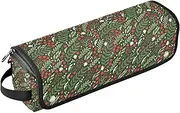 [sanluoli] 2 in 1 Hair Tools Organizer and Heat Resistant Mat Curling Iron Travel Holder Storage Bag Merry Christmas Women Essentials Storage