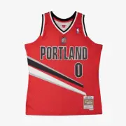 Mitchell & Ness Portland Trail Blazers Damian Lillard Swingman Mens Jersey SZ L