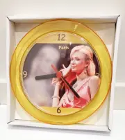 Paris Hilton 7" Gold novelty wall/desk Clock Brand new