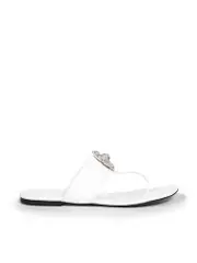 White Crystal Rose Sandals