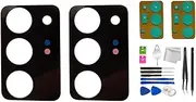 2X Galaxy Note 20 Ultra Rear Back Camera Glass Lens Replacement for Samsung Galaxy Note 20 Ultra 5G (All Carriers) +Repair Tools