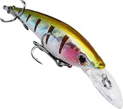 Swimbait Fishing Lures - Swimbait Artificial Swimming Bait,Bass Fish Crankbaits, Saltwater Fish Tackle Kit, Sea Fishing Equipment for Bass Trout Zander