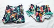 Oopsie Daisy Girl's Tropical Print 2 Piece Rash Guard Swimsuit NC3 Navy Size 2