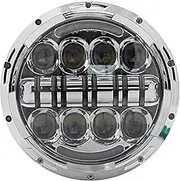 Motorcycle Headlight 7 inch LED Headlight For Harley Motor Halo DRL Light Rod Fat Boy For Heritage Softail For Slim Deluxe Switchback For Road King Motorcycle A
