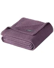 Eddie Bauer Solid Waffle Blanket