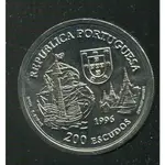 【錢幣】葡萄牙發現泰國紀念幣 PORTUGAL 200ESC.1996 品相全新 UNC
