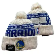 NWT Golden State Warriors Chunky Knit Pom Beanie Fleece Lining OSFA Unisex