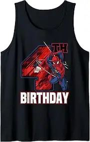 [Marvel] Spider-Man Web Swing 4th Birthday Tank Top
