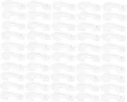 Toddmomy 50 Pcs Plastic Hanger Hooks for Document Bags Easy to Use Display Hooks for Organizing and Storing Items Space Saving Design for Home Office and Retail Environments