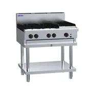 Luus CS-4B3C 4 Burner 300mm Chargrill Cooktop - CS-4B3C-LU