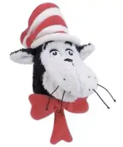 SUPER RARE NWT - Dr Suess CAT IN THE HAT KIds Hand Puppet -Manhattan Toy CUTE AS