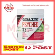 Gen Tec Nutrition Psyched 3.3 Pre Workout 302g Energy Pump Express Post