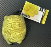 Bark Box Super Chewer Cheeks Yellow Fetch + Squeak Dog Toy Size Large