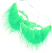 BESTYASH Men's St. Patrick's Day Party Supplies Green Fake Mustache Irish Decorations Beard Props
