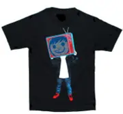 LED Sound Activated EL T Shirt/Light up Shirt with Mixes a Silk Screen - 088