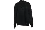 AFL Essendon Bombers Black Fluffy Hooded Pullover Jumper Youth Size 8 NEW