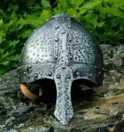 Medieval Helmet Viking 18ga Larp Norman Sca Knight Replica Steel Christmas Gift