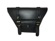 Black Leather Side Panel Bag Fit For Royal Enfield Interceptor Continental GT650