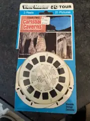 6B View-Master 3-D Tour Carlsbad Caverns 3 Reel Set In Package