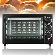 20L Portable Countertop Oven, Household Pizza Oven Meat Grill Bread Baking Machine, Versatile Electric Compact Oven, Adjustable Temperature/Double Tube Heating/Timer, for Restaurants and Families