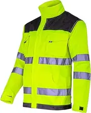 Andromeda Lahti PRO Hi-Vis Fleece Jacket Yellow and Black | Size XL, CE, Lahti | High Visibility | Double Stitching | Mobile Phone Case