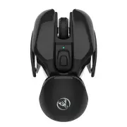 T37 1600DPI 2.4G Wireless Rechargeable Wireless Mute Mouse for PC Laptop BLACK COLOR