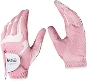 F Fityle Women's Golf Glove Pair,Anti-Slip and Breathable,Soft and Comfortable Sports Gloves Full Fingers Mittens for Left Hand Right Hand