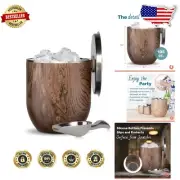 Stainless Steel Ice Bucket with Lid & Scoop – Stylish Bar Accessory