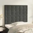 vidaXL Headboards 2 pcs Dark Grey 80 cm Velvet BMG