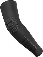 PEPLAYTAL Elbow Sleeve Compression Arm Guard Protector Elastic Collision Forearm Cover for Basketball Football Badminton Suitable for Weight Up to Black