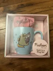 Pusheen sock in a mug set 18 oz mug