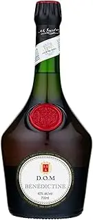 Bénédictine D.O.M. French Liqueur, 40% ABV, 70cl / 700ml, Made From a Secret Recipe of 27 Traditional Roots, Herbs & Spices, Notes of Light Honey, Citrus & Soft Almond