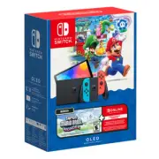 Nintendo Switch OLED Super Mario Bros. Wonder Bundle + 3 Month Online Membership