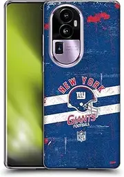 Head Case Designs Officially Licensed NFL Helmet Distressed New York Giants Logo Art Soft Gel Case Compatible with Oppo Reno10 Pro+