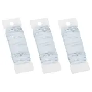 115Yard Floral Wire Flexible Paddle Wire 3Roll 20 Gauge Florist Wire White