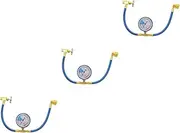 Mobestech 3 Pcs 1/2 Ac Charge Hose Gauge R134a Recharge Hose for Car Auto Vehicle Ac Systems Precision Craftsmanship