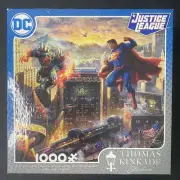 Justice League Superman DC Ceaco Thomas Kinkade Jigsaw Puzzle 1000 Piece Box