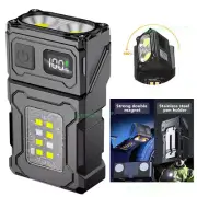 Mini LED Flashlight Keychain Pocket Torch Portable Work Light USB Rechargeable