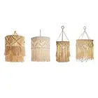 Macrame Lamp Shade Boho Ceiling Light Cover Handwoven Hanging Light Cover