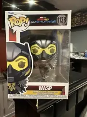 Marvel Wasp Funko POP 1138 Ant-Man Quantumania Bobblehead Figure/ W Protector