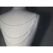 Back Necklace, Back Necklace Weddingg Bridal Drop l Back Jewelry