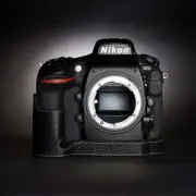 Handmade Genuine Leather Half Camera Case Cover For Nikon D810 For Nikon D800