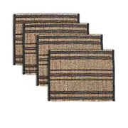 Set of 4 Loma Woven Table Placemats 45 x 35 cm with 4 Colors Available by Ladelle