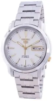 Seiko 5 SNKL77K1 White Dial Automatic Analog Casual 30M Men's Wristwatch