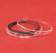 AirTite Coin Holder Capsules with Black Ring for 1 oz Silver Round I39mm Qty 5